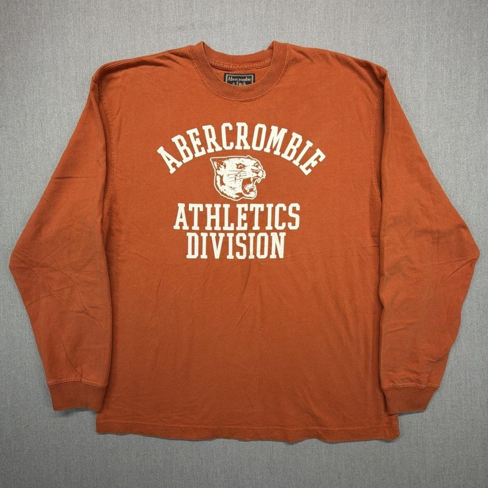 Abercrombie & Fitch Vintage Long Sleeve T Shirt 1990's Athletics Division Large
